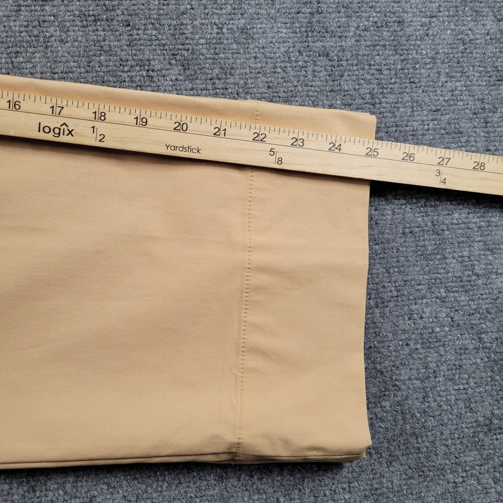 Chico's Pants Womens 8 Khaki Wide Leg Crop Chino Fly Front Double Button NWT - Picture 6 of 7